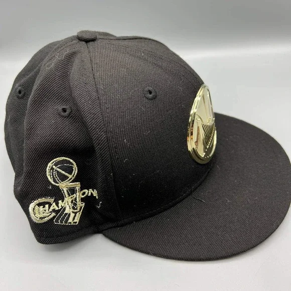 Golden State Warriors GSW Hat Men Black 9Fifty New Era NBA Snap Back Cap